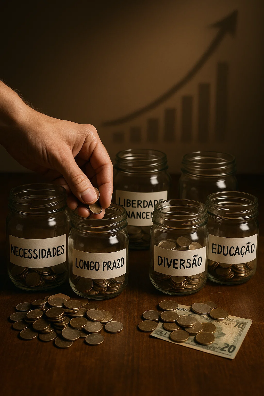 O Segredo da Gestão chega de Preocupação: O Sistema de 6 Potes Para Sua Total Liberdade Financeira.